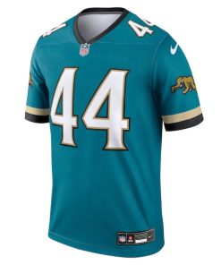 Alternative view of Travon Walker Jacksonville Jaguars Nike Prowler Throwback Legend Jersey - Teal