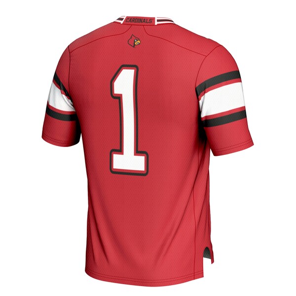 #1 Louisville Cardinals GameDay Greats Youth Football Jersey - Red/White/Black - Image 5