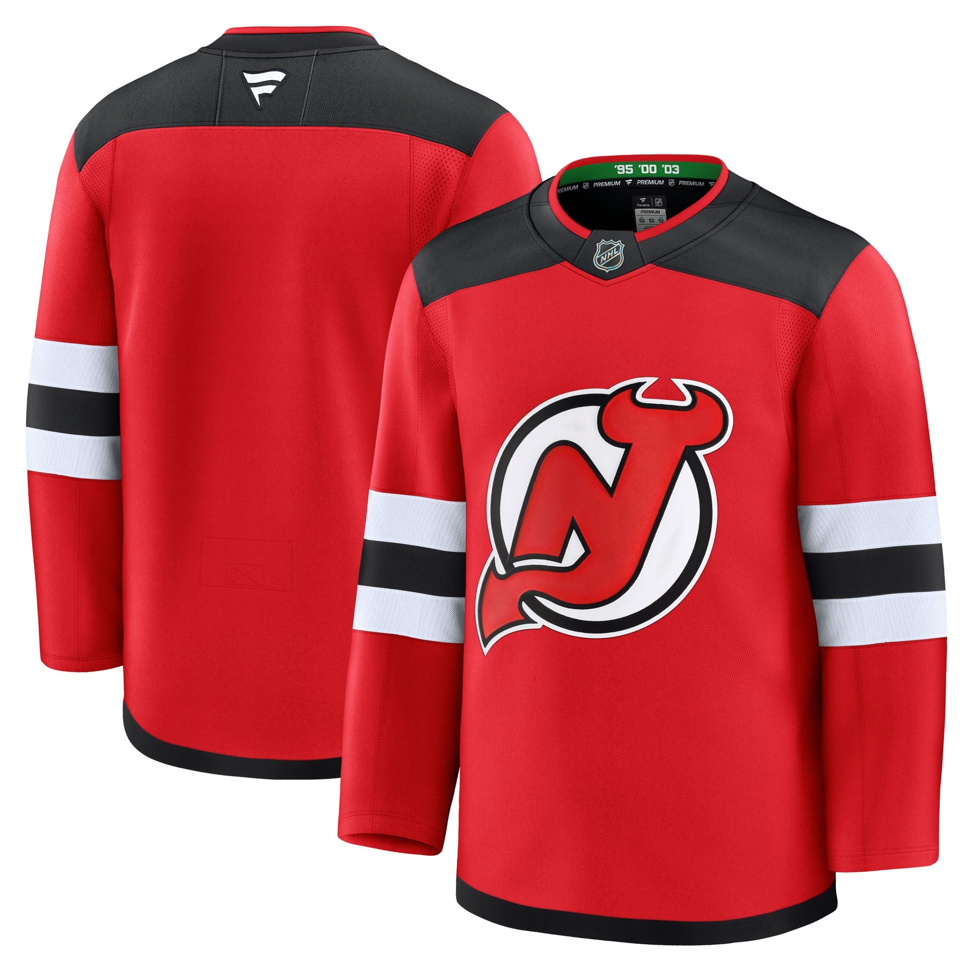 New Jersey Devils Away Premium Jersey - White/Black/Red - Image 6