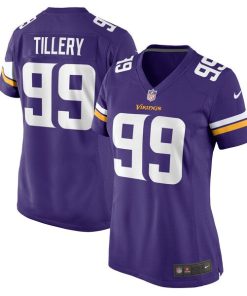 Jerry Tillery Minnesota Vikings Nike Women's  Game Jersey -  Purple