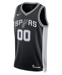 Alternative view of San Antonio Spurs Nike Unisex Swingman Custom Jersey Black - Icon Edition