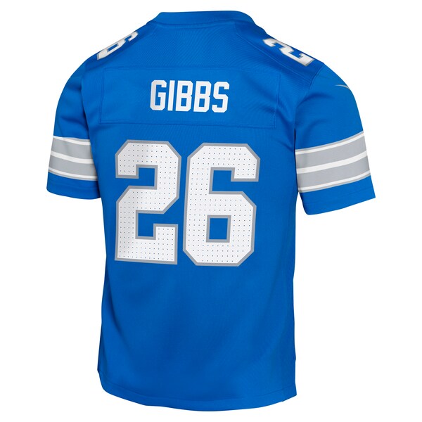 Jahmyr Gibbs Detroit Lions Nike Youth Team Player Game Jersey - Blue - Image 4