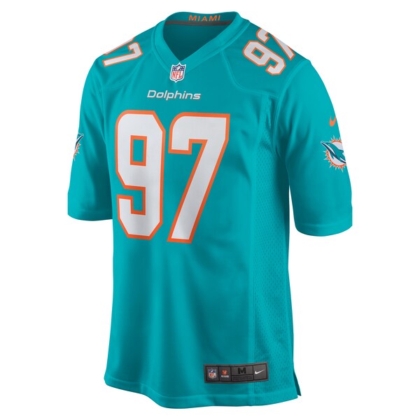 Jaylen Twyman Miami Dolphins Nike Home Game Player Jersey - Aqua - Image 2