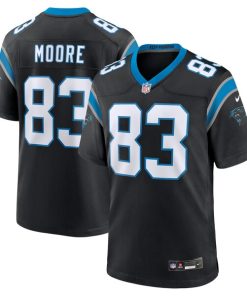Alternative view of David Moore Carolina Panthers Nike  Game Jersey -  Black