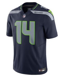 Alternative view of DK Metcalf Seattle Seahawks Nike Vapor F.U.S.E. Limited Jersey - Navy