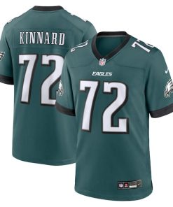 Darian Kinnard Philadelphia Eagles Nike Team Game Jersey - Midnight Green