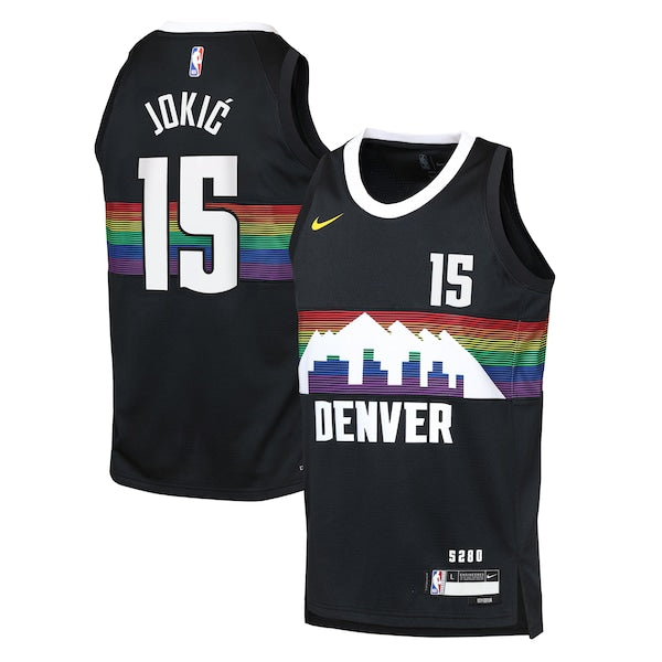 Nikola Joki? Denver Nuggets Nike Youth 2025/26 City Edition Swingman Jersey - Black