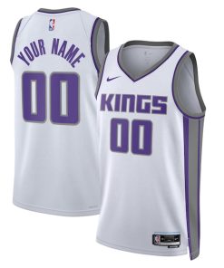 Alternative view of Sacramento Kings Nike Unisex 2022/23 Swingman Custom Jersey White - Association Edition