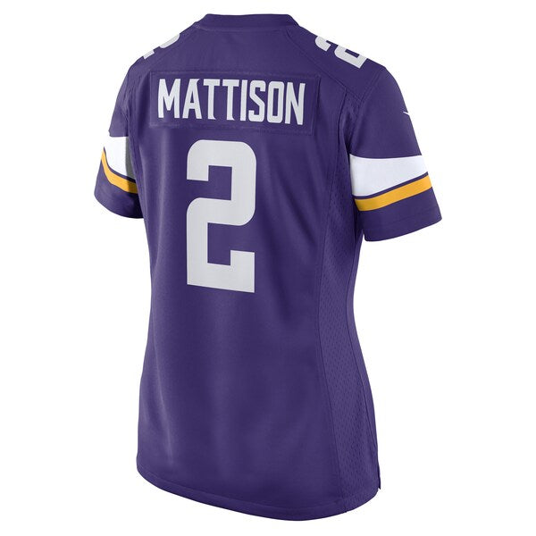 Alexander Mattison Minnesota Vikings Nike Women's Game Player Jersey - Purple - Image 3