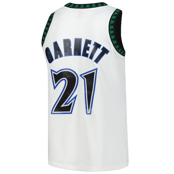 Kevin Garnett Minnesota Timberwolves Hardwood Classics Swingman Jersey - White - Image 7
