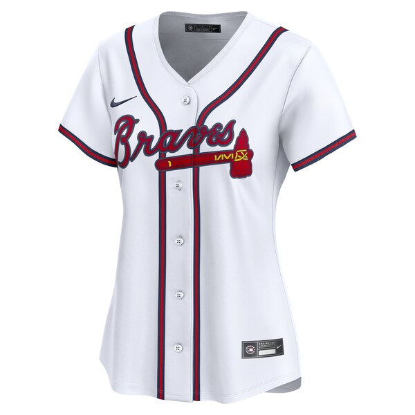 Atlanta Braves Nike Home Women's Limited Jersey - White - Image 2