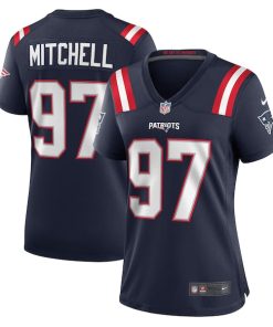 DaMarcus Mitchell New England Patriots Nike Women's Game Player Jersey - Navy