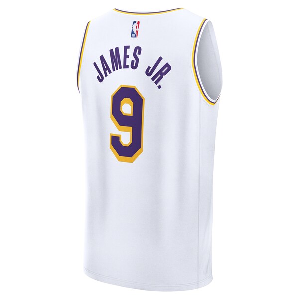 Bronny James Los Angeles Lakers Fast Break Replica Player Jersey - Association Edition - White - Image 3