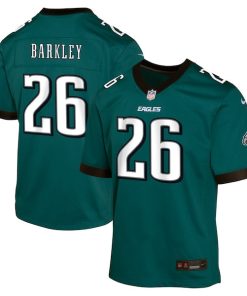 Saquon Barkley Philadelphia Eagles Nike Youth Team Player Game Jersey - Midnight Green