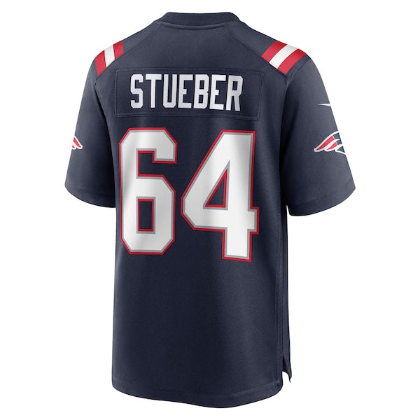 Andrew Stueber New England Patriots Nike Game Player Jersey - Navy - Image 3
