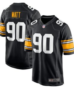Alternative view of T.J. Watt Pittsburgh Steelers Nike Alternate Game Jersey -  Black