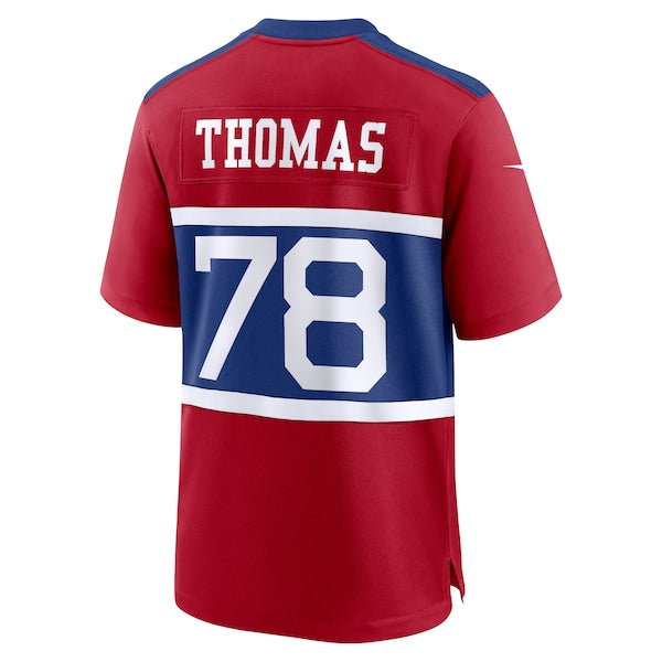Andrew Thomas New York Giants Nike Alternate Player Game Jersey - Century Red - Image 3