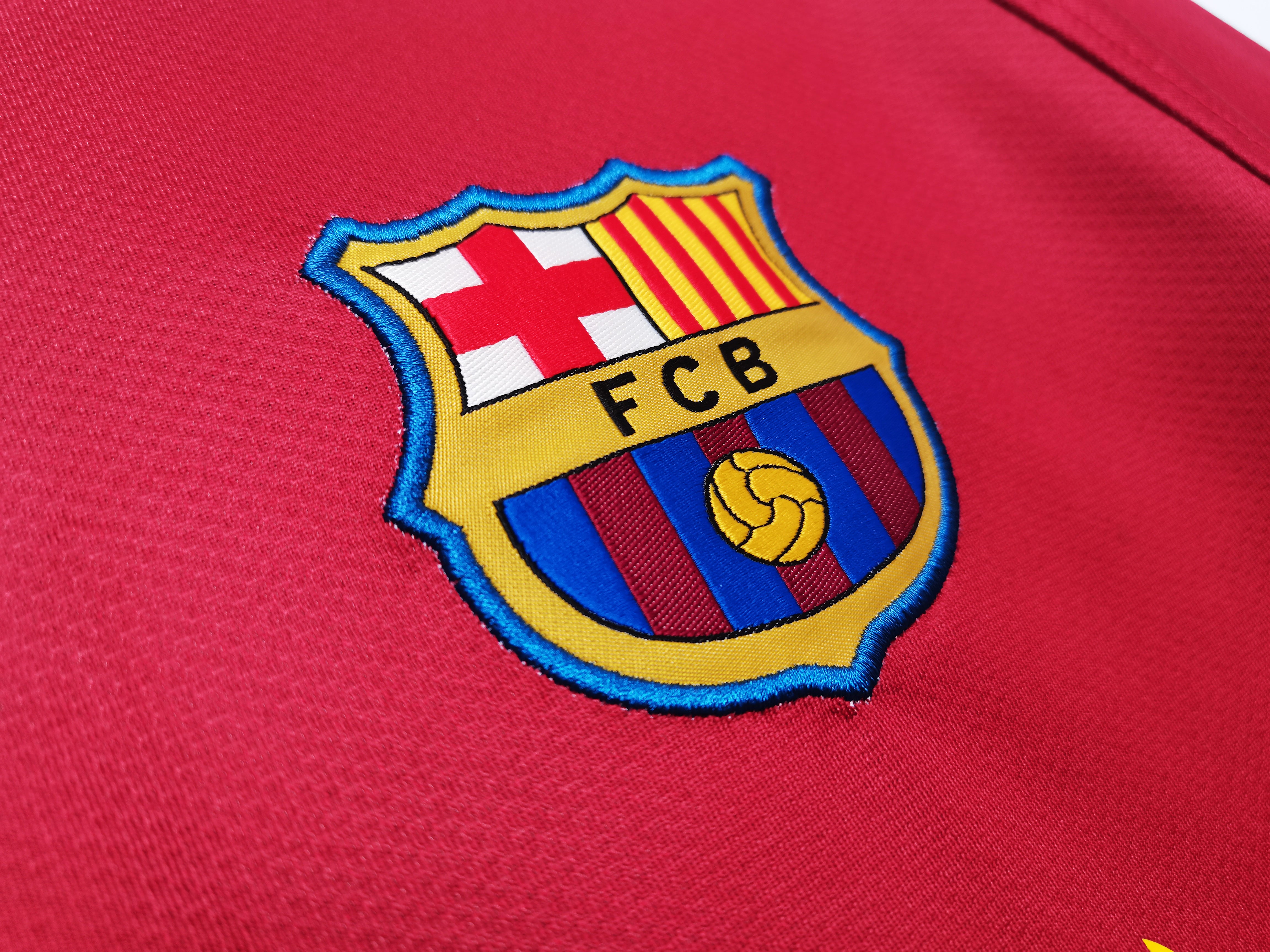 Barcelona 2008-09 Home Vintage Jersey - Image 5