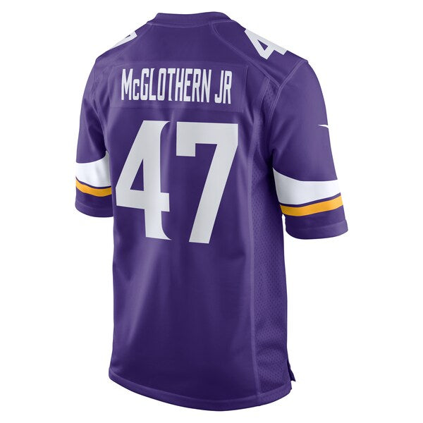 Dwight McGlothern Jr. Minnesota Vikings Nike Game Jersey - Purple - Image 3