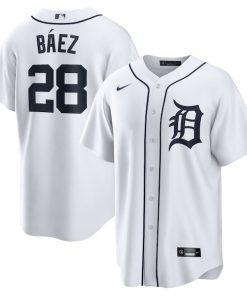 Javier Baez Detroit Tigers Nike Home Replica Player Jersey - White