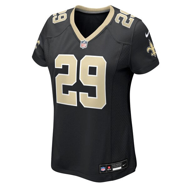 Quincy Riley New Orleans Saints Nike Women's Team Game Jersey - Black - Image 2