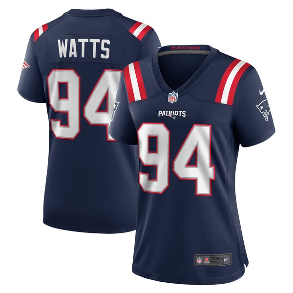 Armon Watts New England Patriots Nike Women's Game Jersey - Navy - Image 2