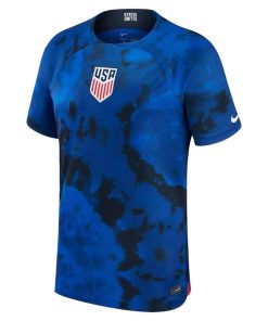 Alternative view of Custom USMNT Nike 2022/23 Away Authentic Jersey - Blue