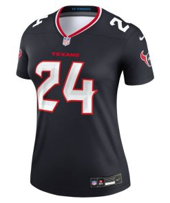 Alternative view of Derek Stingley Jr. Houston Texans Nike Women's Legend Player Performance Top -  Navy