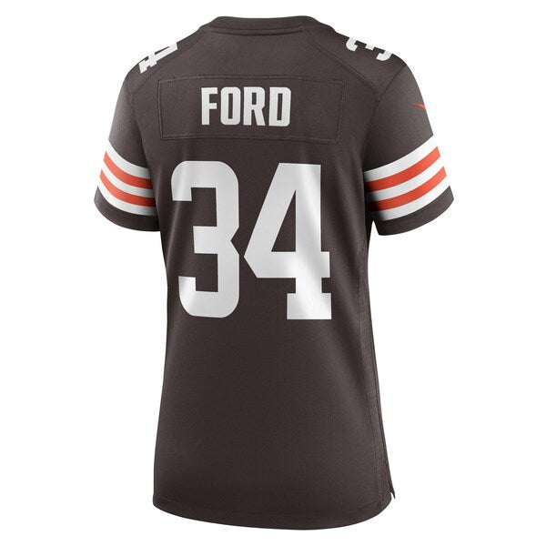Jerome Ford Cleveland Browns Nike Women's Game Player Jersey - Brown - Image 3