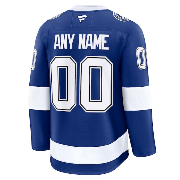Tampa Bay Lightning Home Premium Custom Jersey - Blue/Black/White - Image 4