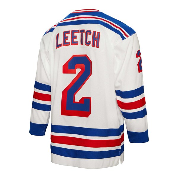 Brian Leetch New York Rangers Alternate Captain Patch 1993/94 Blue Line Player Jersey - White - Image 3