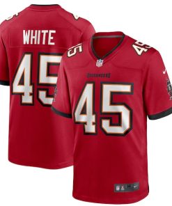 Alternative view of Devin White Tampa Bay Buccaneers Nike Player Game Jersey - Red/Pewter