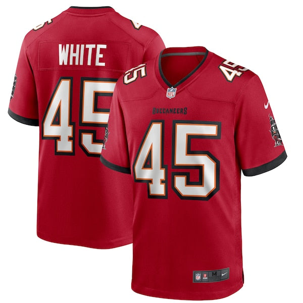 Devin White Tampa Bay Buccaneers Nike Player Game Jersey - Red/Pewter - Image 2