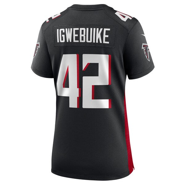 Godwin Igwebuike Atlanta Falcons Nike Women's Game Jersey - Black - Image 3