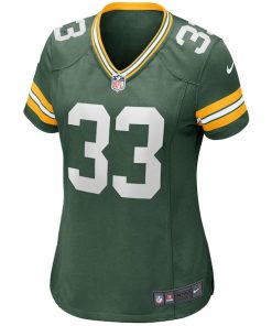 Alternative view of Aaron Jones Green Bay Packers Nike Women's Game Jersey - Green
