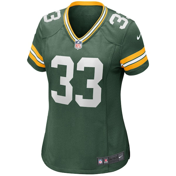 Aaron Jones Green Bay Packers Nike Women's Game Jersey - Green - Image 2