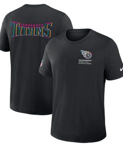 Tennessee Titans Nike 2025 NFL Crucial Catch Tri-Blend Dri-FIT T-Shirt - Black