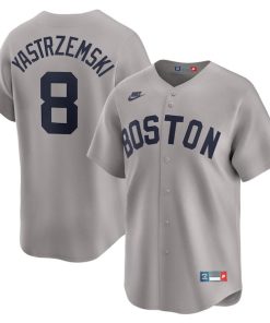 Carl Yastrzemski Boston Red Sox Nike Throwback Cooperstown Collection Limited Jersey - Gray