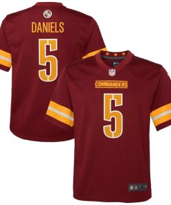 Jayden Daniels Washington Commanders Nike Youth 2024 NFL Draft First Round Pick Player Game Jersey - Burgundy