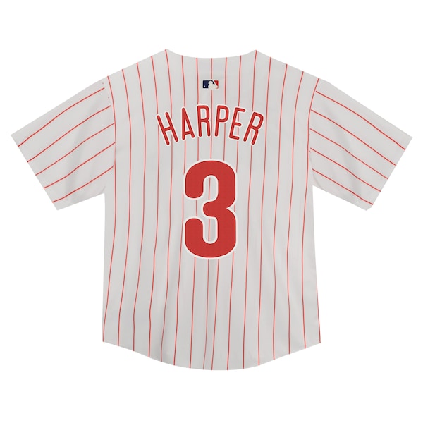 Bryce Harper Philadelphia Phillies Nike Toddler Game Jersey - White - Image 4