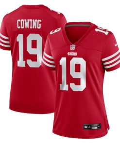 Jacob Cowing San Francisco 49ers Nike Women's  Game Jersey -  Scarlet