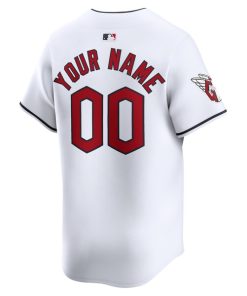 Alternative view of Cleveland Guardians Nike Youth Home Limited Custom Jersey - White