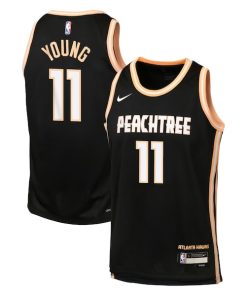 Trae Young Atlanta Hawks Nike Youth 2025/26 City Edition Swingman Jersey - Black