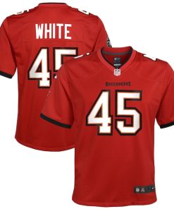 Devin White Tampa Bay Buccaneers Nike Youth Game Jersey - Red/Orange/Pewter