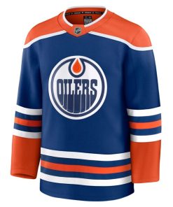 Alternative view of Edmonton Oilers  Home Premium Jersey - Royal/White