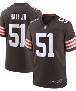 Mike Hall Jr. Cleveland Browns Nike Team Game Jersey -  Brown