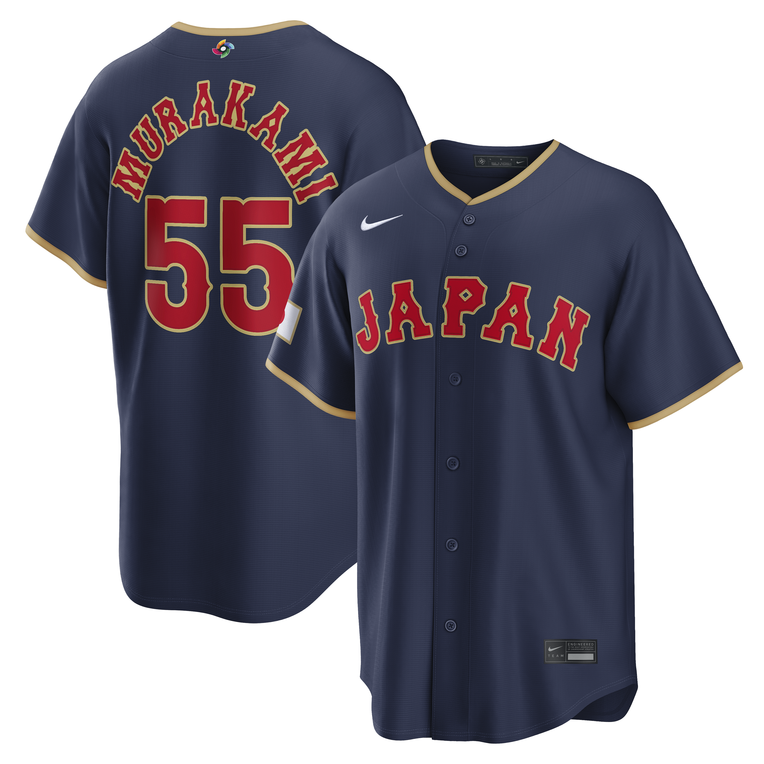Munetaka Murakami Japan Baseball Nike 2026 World Baseball Classic Home Stadium Jersey - White/Navy - Image 5