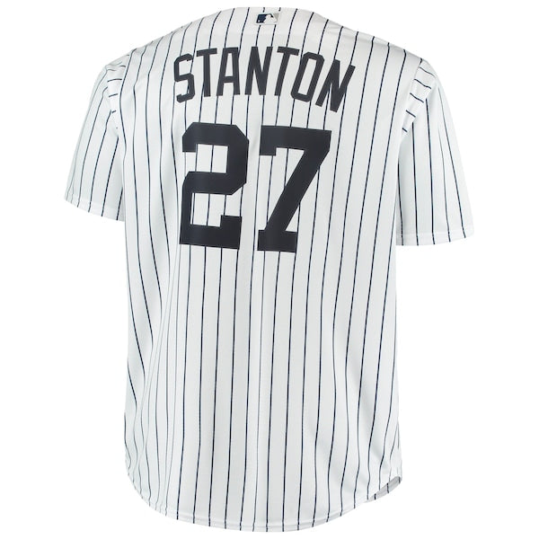 Giancarlo Stanton New York Yankees Big & Tall Replica Player Jersey - White - Image 3