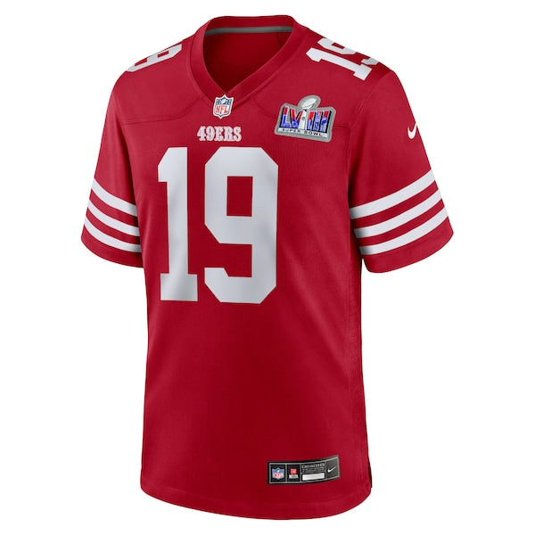 Deebo Samuel San Francisco 49ers Nike Super Bowl LVIII Game Jersey - Scarlet - Image 2