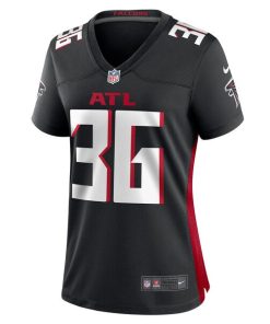 Alternative view of Harrison Hand Atlanta Falcons Nike Women's  Game Jersey -  Black